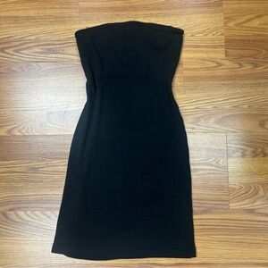 Zara Black Strapless Mini Dress Size Medium